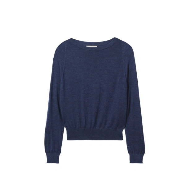 Finola Navy Superfine Cashmere Jumper