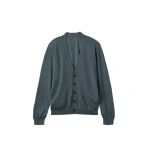 Johnstons of Elgin Forsyth Blue Superfine Cashmere Cardigan | Men Knitwear | Coveti
