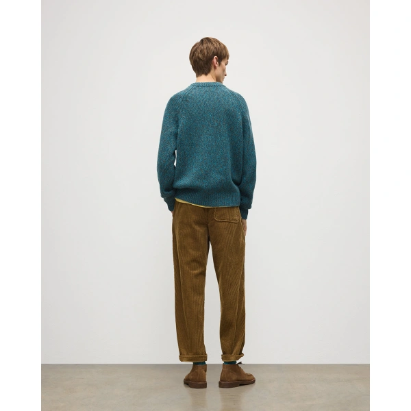 Johnstons of Elgin Fyfe Blue Cashmere Jumper