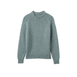 Johnstons of Elgin Fyfe Bright Blue Cashmere Jumper | Men Knitwear | Coveti
