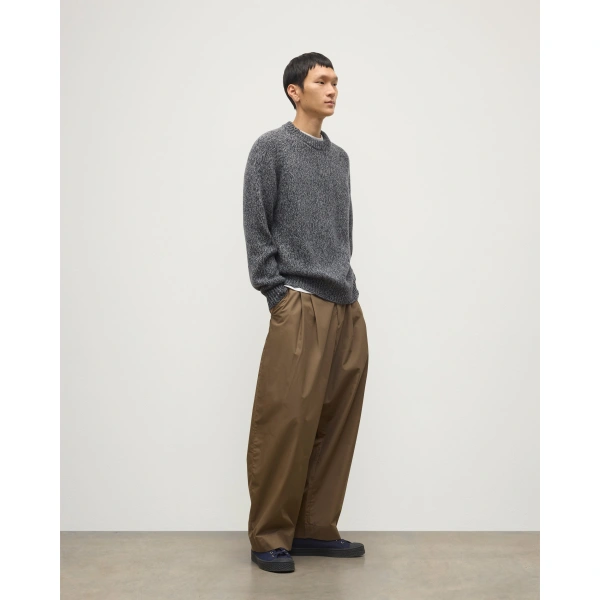 Johnstons of Elgin Fyfe Dark Navy Marl Cashmere Jumper