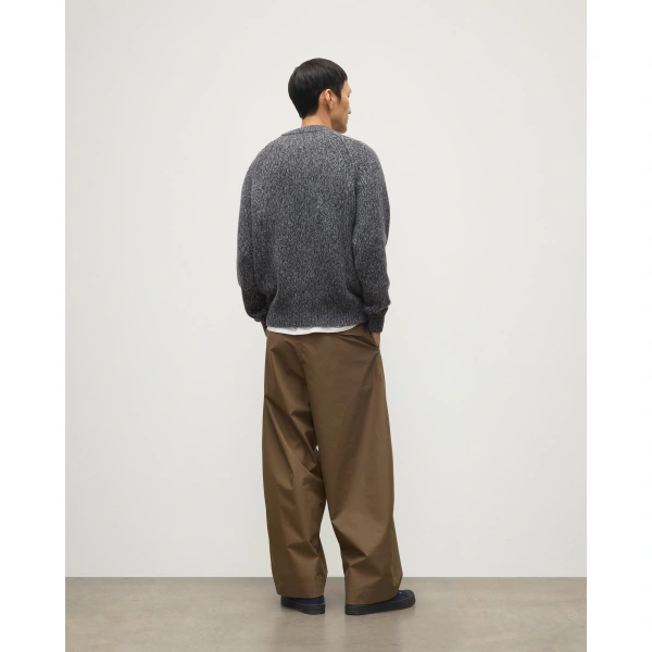 Johnstons of Elgin Fyfe Dark Navy Marl Cashmere Jumper