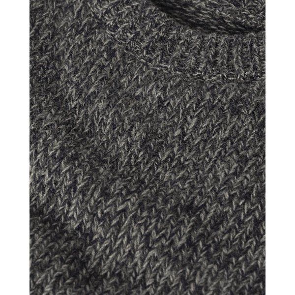 Johnstons of Elgin Fyfe Dark Navy Marl Cashmere Jumper