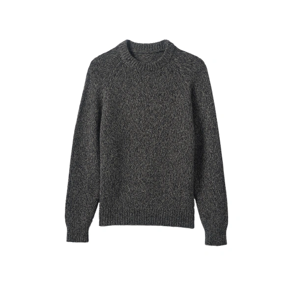 Fyfe Dark Navy Marl Cashmere Jumper