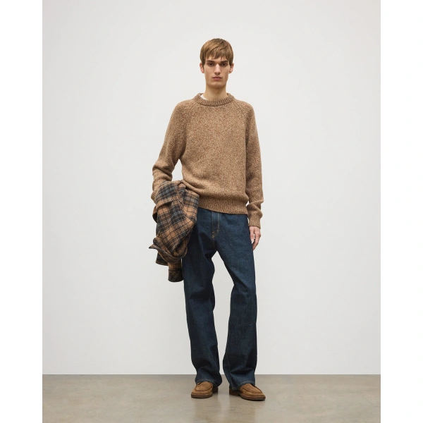 Johnstons of Elgin Fyfe Natural Cashmere Jumper