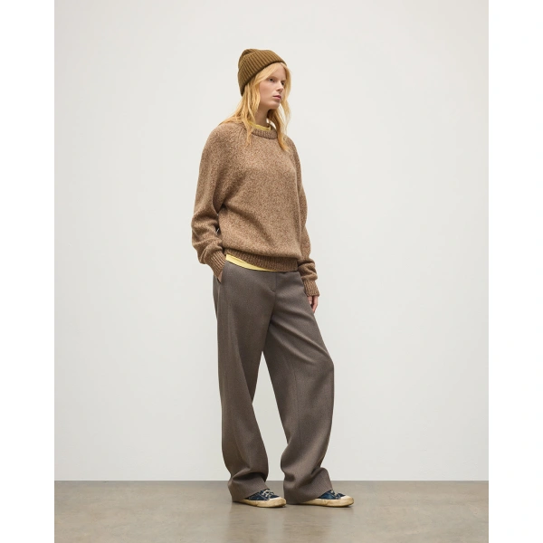 Johnstons of Elgin Fyfe Natural Cashmere Jumper