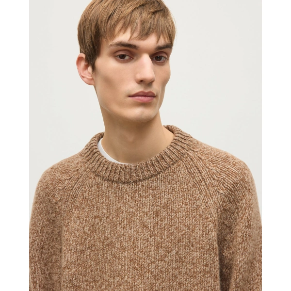 Johnstons of Elgin Fyfe Natural Cashmere Jumper