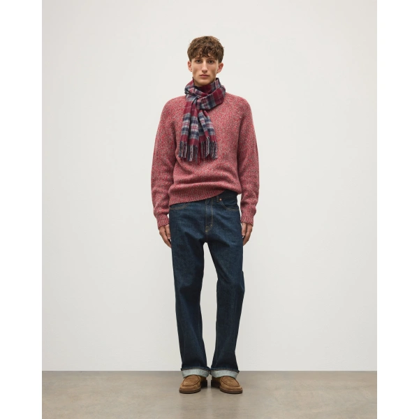 Johnstons of Elgin Fyfe Red Cashmere Jumper