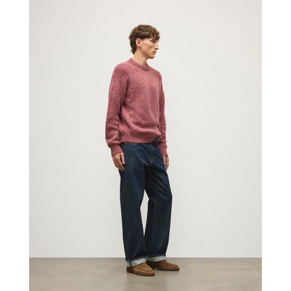 Johnstons of Elgin Fyfe Red Cashmere Jumper