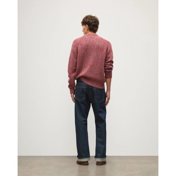 Johnstons of Elgin Fyfe Red Cashmere Jumper