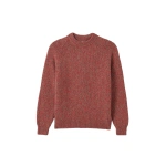 Johnstons of Elgin Fyfe Red Cashmere Jumper | Men Knitwear | Coveti