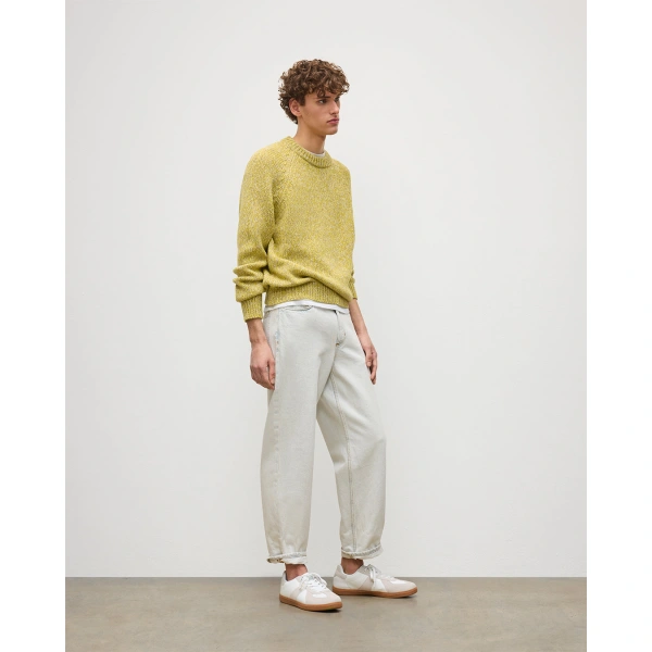 Johnstons of Elgin Fyfe Yellow Cashmere Jumper