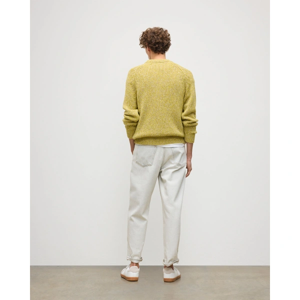 Johnstons of Elgin Fyfe Yellow Cashmere Jumper