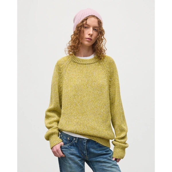 Johnstons of Elgin Fyfe Yellow Cashmere Jumper