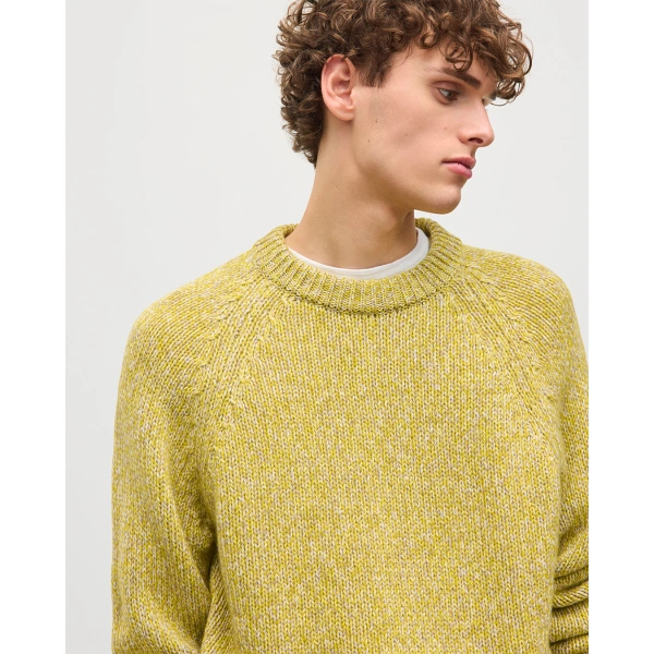 Johnstons of Elgin Fyfe Yellow Cashmere Jumper