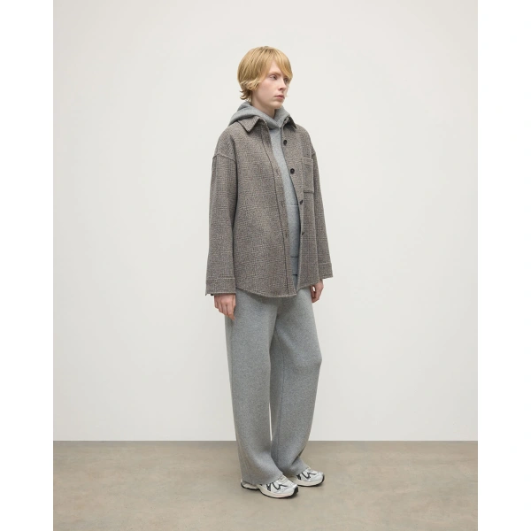 Johnstons of Elgin Glen Urquhart Check Oversized Shirt