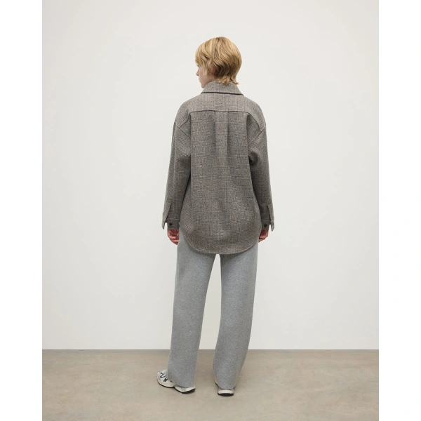 Johnstons of Elgin Glen Urquhart Check Oversized Shirt