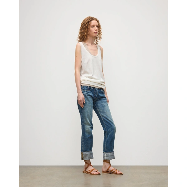 Johnstons of Elgin Greer White Merino Vest