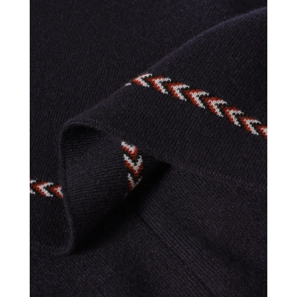 Johnstons of Elgin Hawk Dark Navy Cashmere Poncho