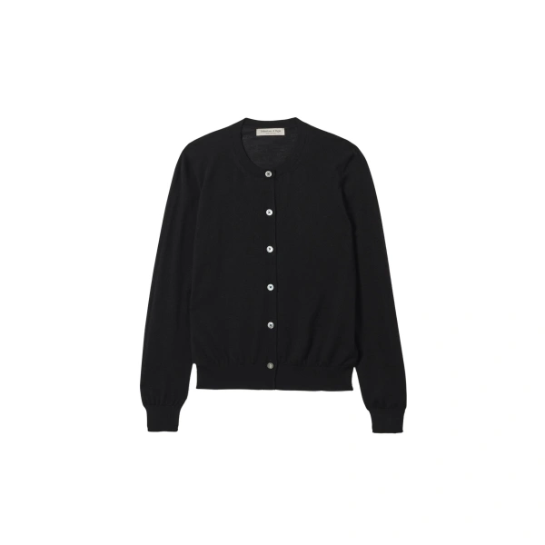 Honor Black Superfine Cashmere Cardigan