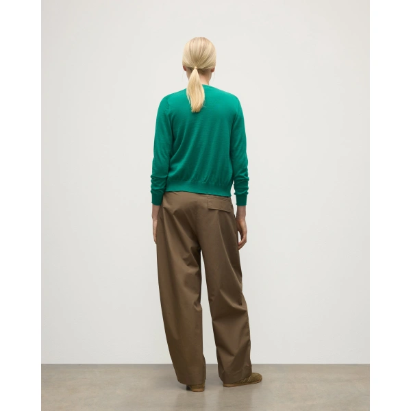 Johnstons of Elgin Honor Bright Green Superfine Cashmere Cardigan