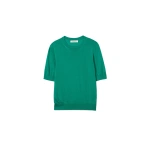 Johnstons of Elgin Honor Bright Green Superfine Cashmere T-Shirt | T-shirts | Coveti