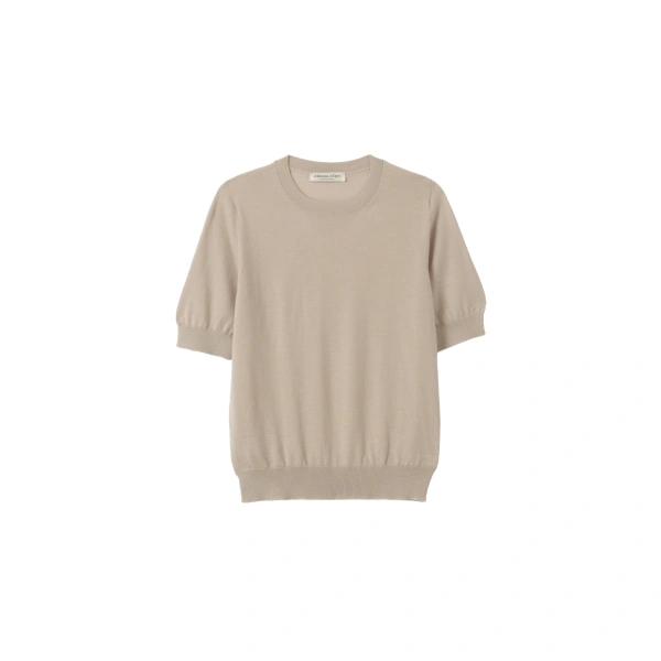 Honor Cream Superfine Cashmere T-Shirt