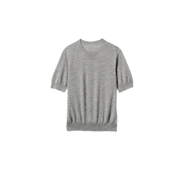 Honor Grey Superfine Cashmere T-Shirt