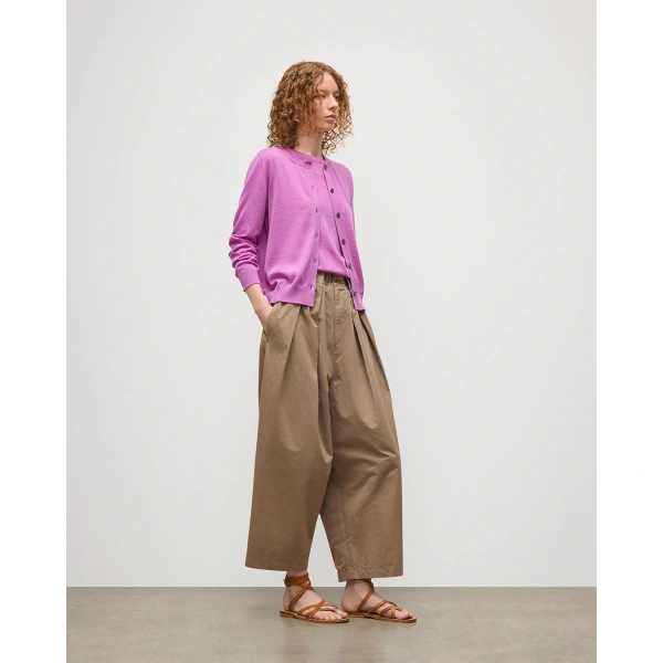 Johnstons of Elgin Honor Pink Superfine Cashmere Cardigan