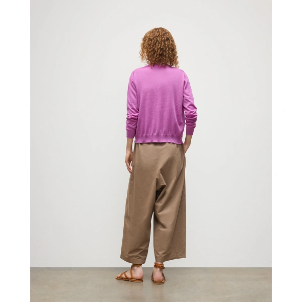 Johnstons of Elgin Honor Pink Superfine Cashmere Cardigan
