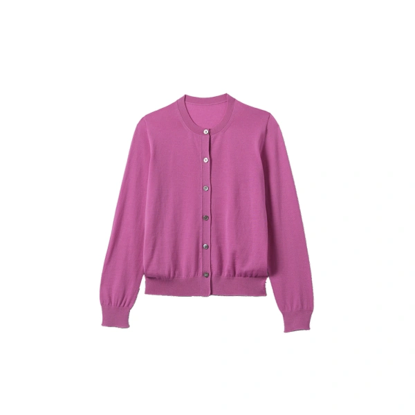 Honor Pink Superfine Cashmere Cardigan