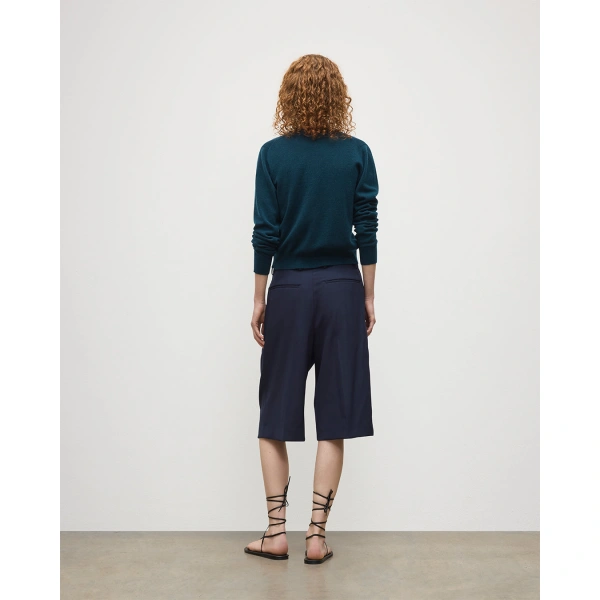 Johnstons of Elgin Iris Bottle Green Classic Cashmere Cardigan