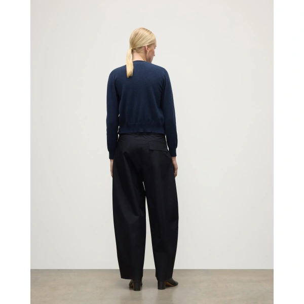 Johnstons of Elgin Iris Classic Navy Cashmere Cardigan