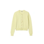 Johnstons of Elgin Iris Classic Yellow Cashmere Cardigan | Cardigan | Coveti