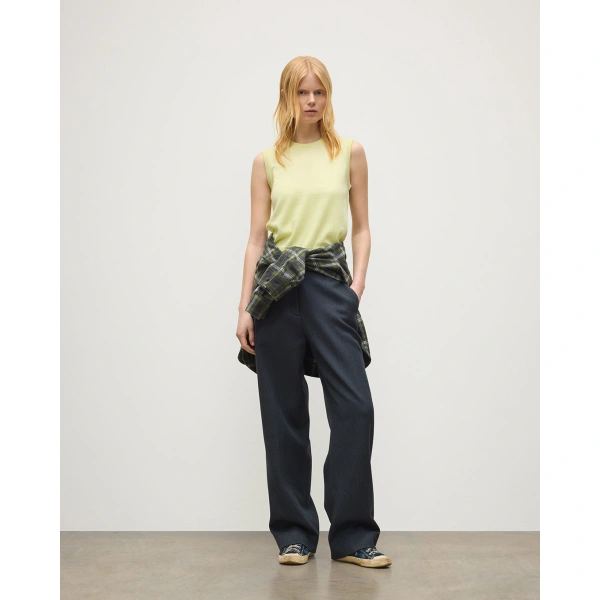 Johnstons of Elgin Iris Classic Yellow Cashmere Tank