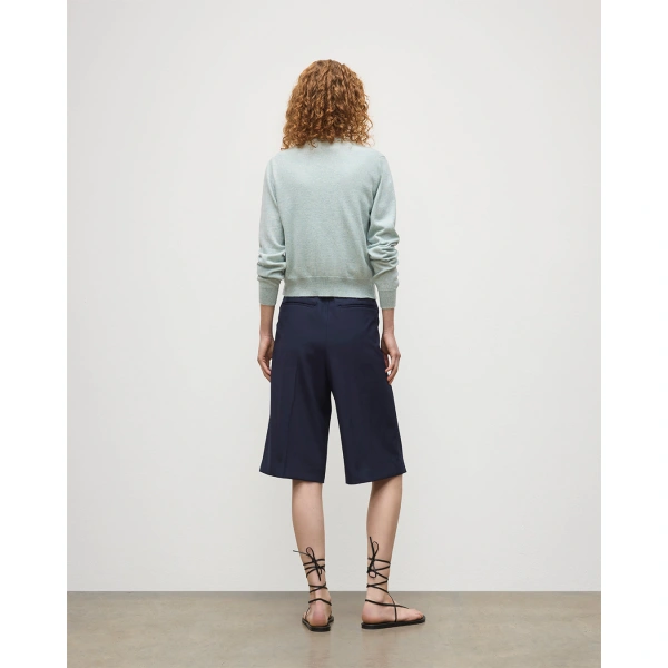 Johnstons of Elgin Iris Light Green Classic Cashmere Cardigan