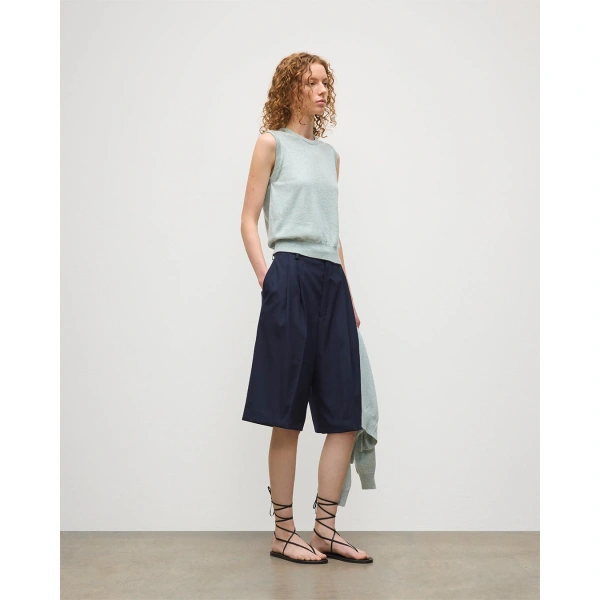 Johnstons of Elgin Iris Light Green Classic Cashmere Tank