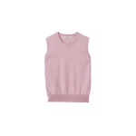 Johnstons of Elgin Iris Light Pink Classic Cashmere Tank | Sleeveless | Coveti