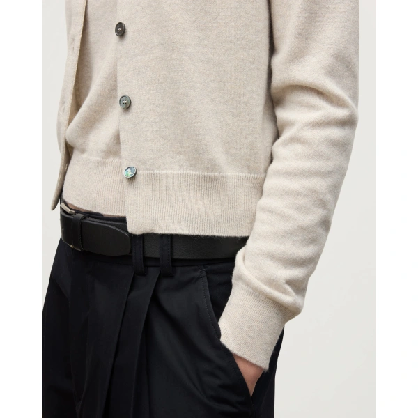 Johnstons of Elgin Iris Natural Classic Cashmere Cardigan