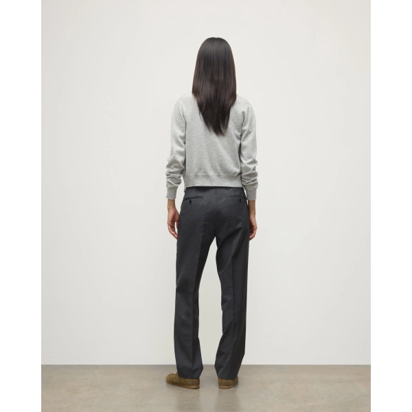 Johnstons of Elgin Iris Pale Grey Classic Cashmere Cardigan