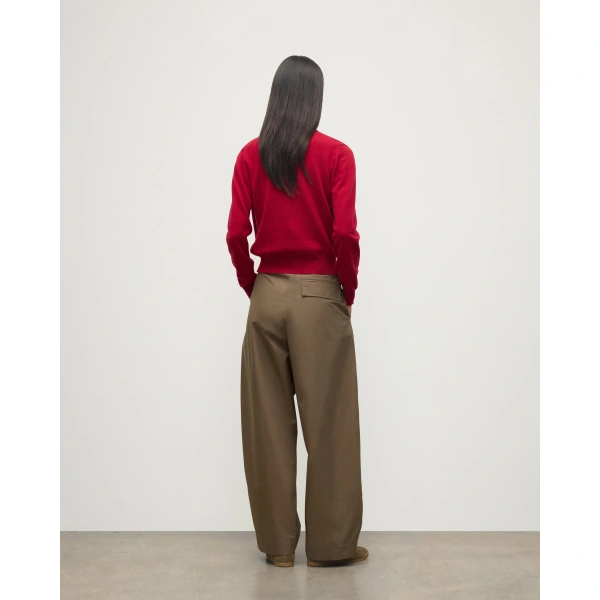 Johnstons of Elgin Iris Red Classic Cashmere Cardigan
