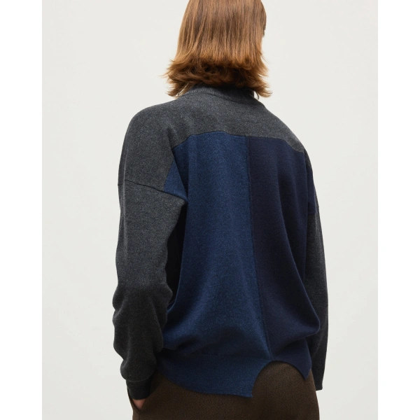 Johnstons of Elgin Jessie Roll Neck Charcoal Cashmere Jumper
