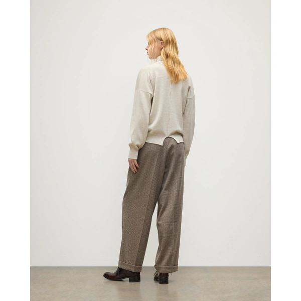 Johnstons of Elgin Jessie Roll Neck Natural Cashmere Jumper