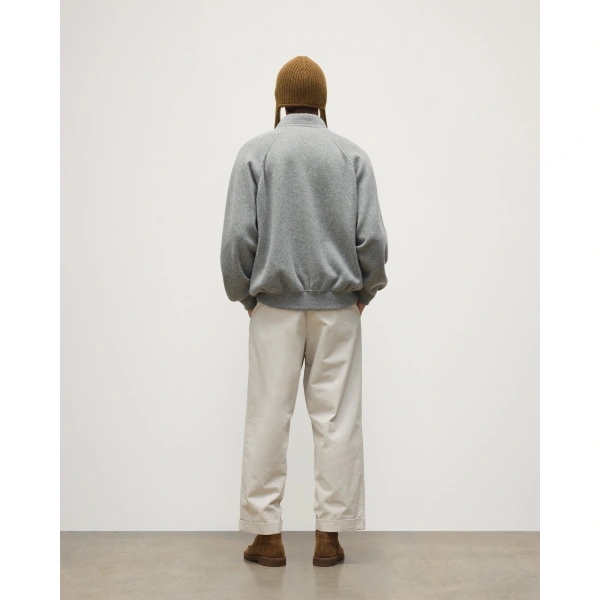 Johnstons of Elgin Keppie Grey Cashmere Bomber Jacket