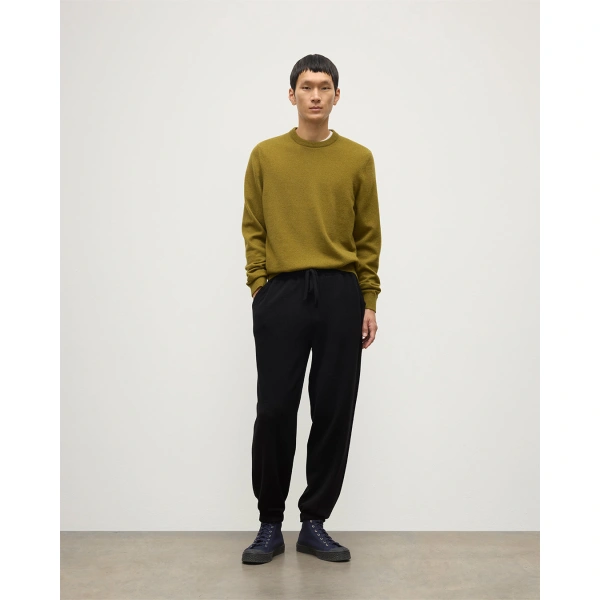 Johnstons of Elgin Kirk Black Cashmere Sweatpants