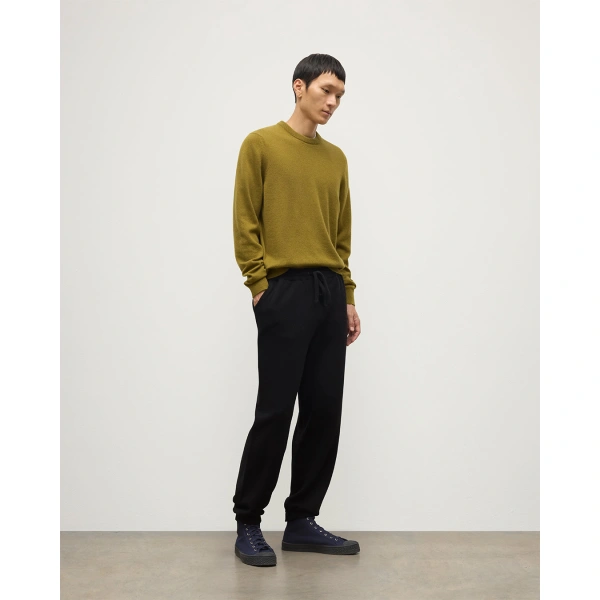 Johnstons of Elgin Kirk Black Cashmere Sweatpants