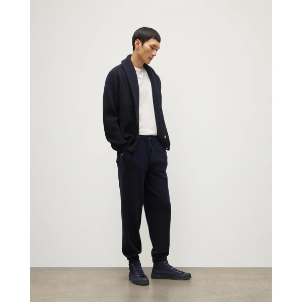 Johnstons of Elgin Kirk Dark Navy Cashmere Sweatpants