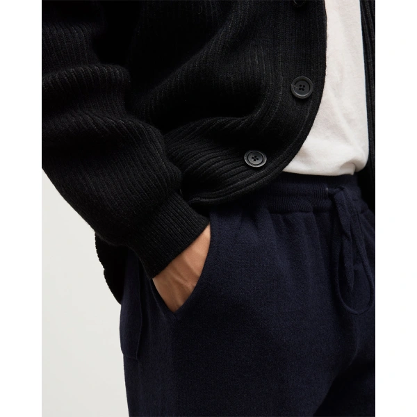 Johnstons of Elgin Kirk Dark Navy Cashmere Sweatpants