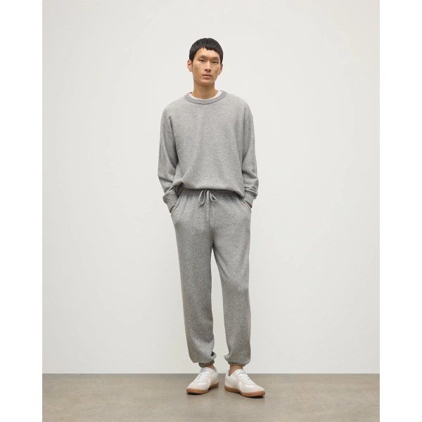 Johnstons of Elgin Kirk Light Grey Cashmere Sweatpants