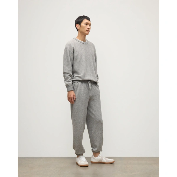 Johnstons of Elgin Kirk Light Grey Cashmere Sweatpants